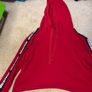 cropped hollister hoodie